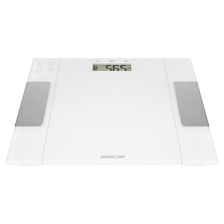 Cântar fitness cu analiză bioimpedanță, memorie, alb Sencor S-SBS5051WH
