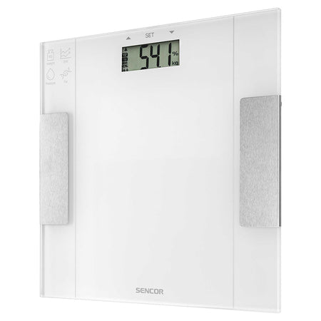 Cântar fitness cu analiză bioimpedanță, memorie, alb Sencor S-SBS5051WH