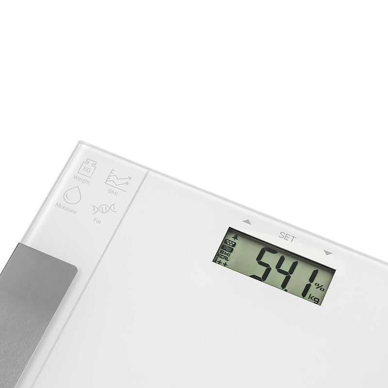 Cântar fitness cu analiză bioimpedanță, memorie, alb Sencor S-SBS5051WH