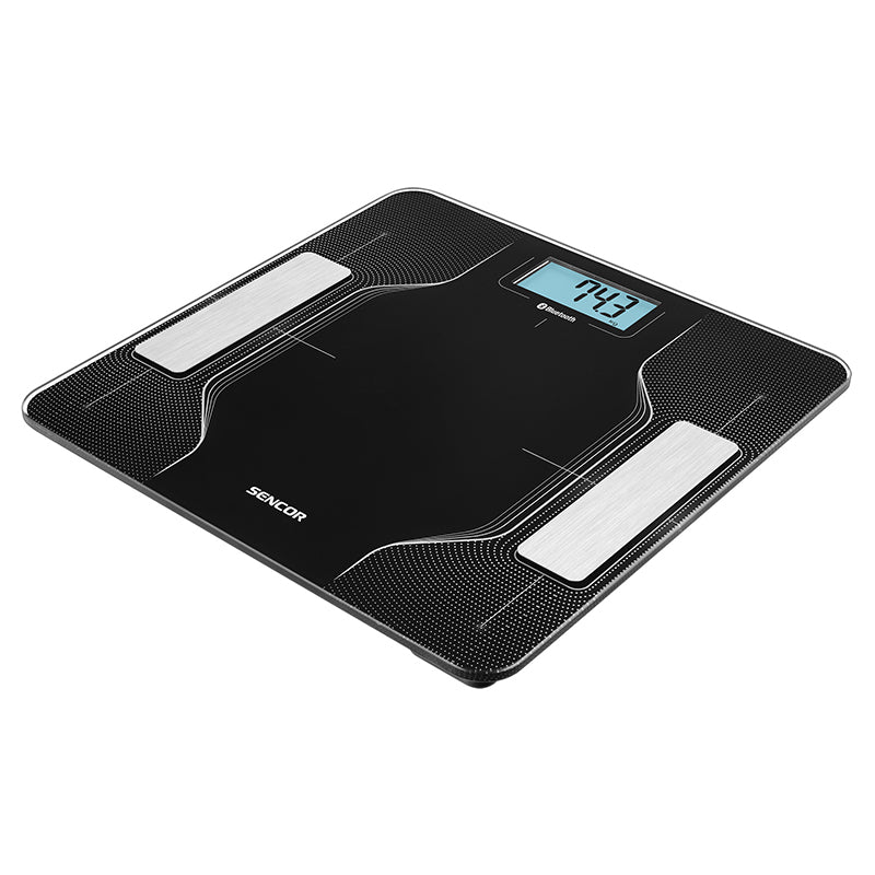 Cântar smart fitness cu aplicație Bluetooth, analiză corporală S-SBS8002BK