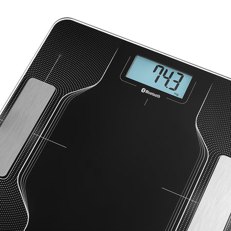 Cântar smart fitness cu aplicație Bluetooth, analiză corporală S-SBS8002BK