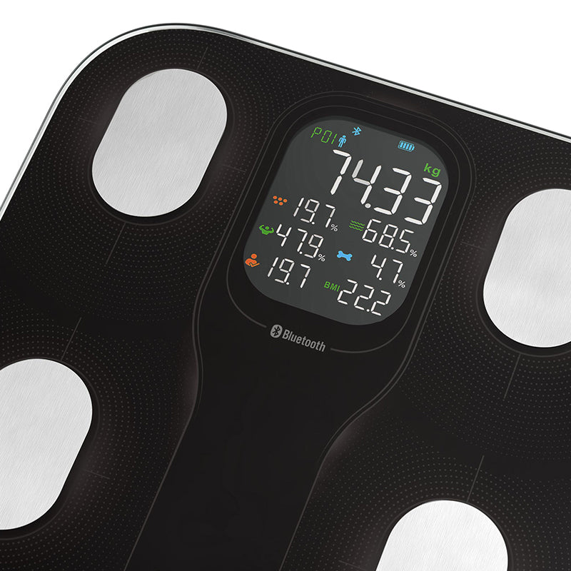 Cântar smart fitness cu Bluetooth, analiză corporală, S-SBS9002BK