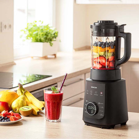 Blender multifuncțional 1200 W, 7 programe presetate, curățare automată, Sencor S-SBU0510BK