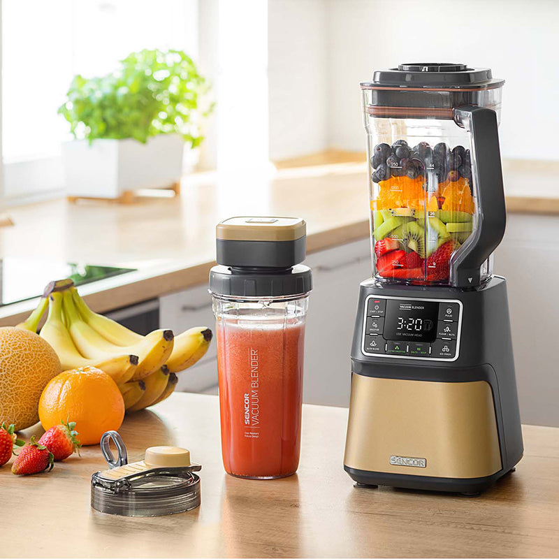 Blender automat vacuum cu 8 lame titan și 7 programe - Sencor S-SBU7677CH