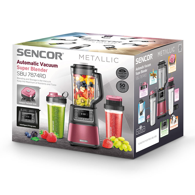 Blender cu mixare în vid 1500 W cu recipiente Tritan Sencor