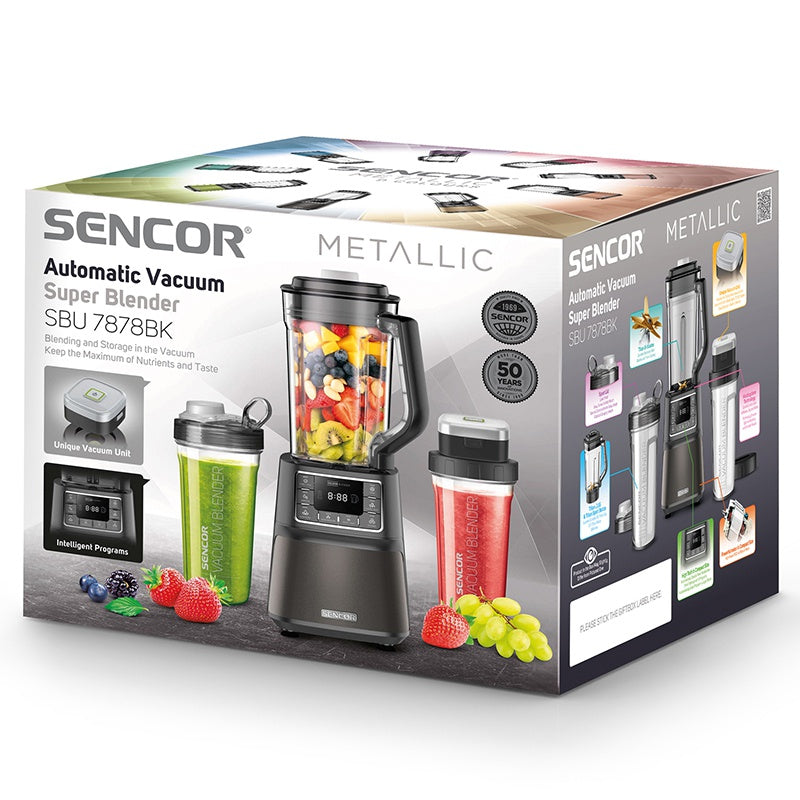 Blender cu mixare în vid 1500 W cu recipiente Tritan Sencor