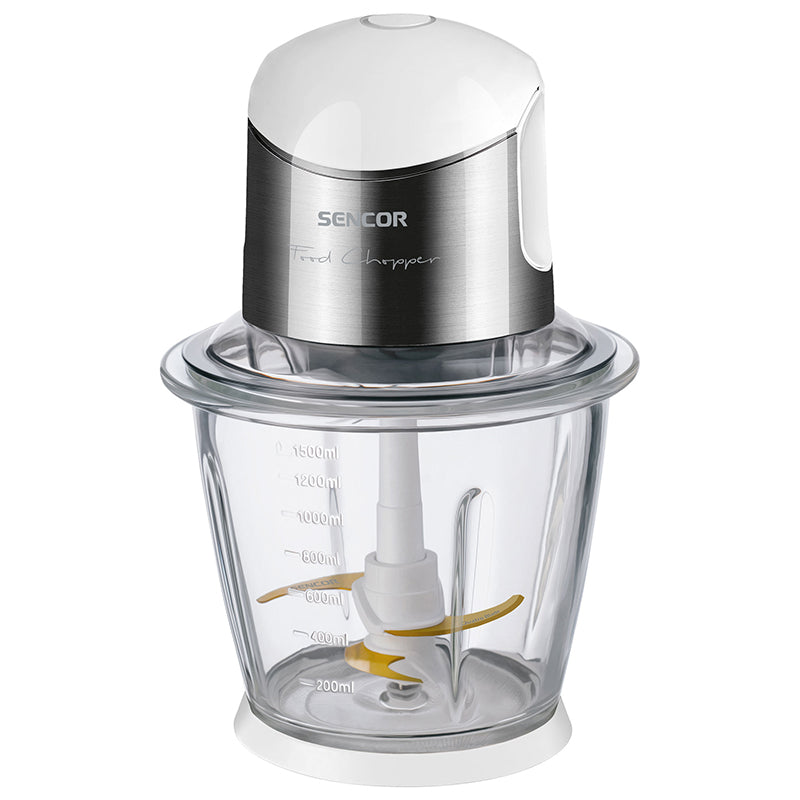 Tocator electric cu 4 lame titan, bol sticlă 1,5 l, 800 W Sencor S-SCB6150SS-E