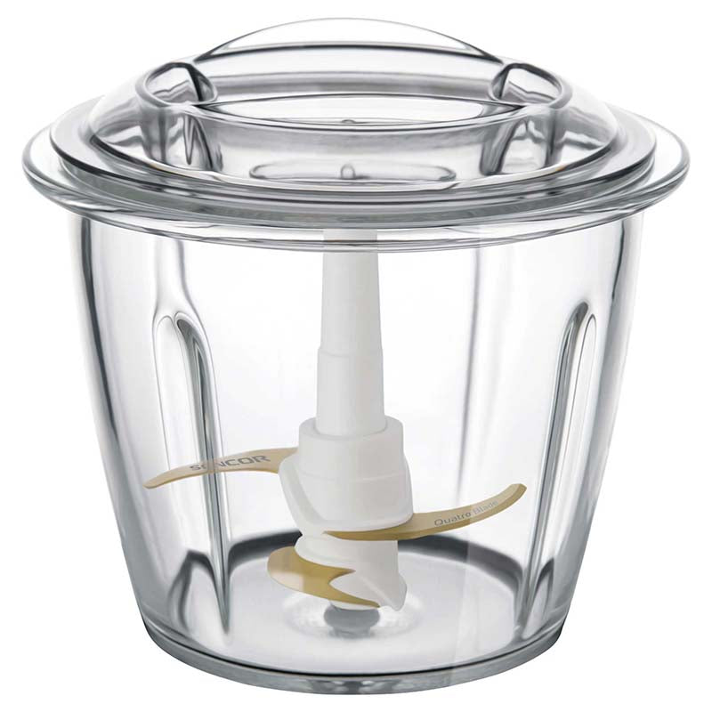 Tocator electric cu 4 lame titan, bol sticlă 1,5 l, 800 W Sencor S-SCB6150SS-E