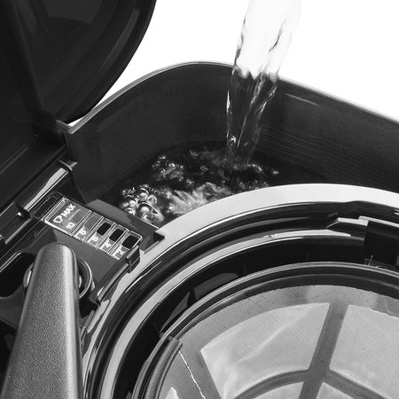 Cafetieră 1.25 L cu filtru permanent, plită antiaderentă, Sencor S-SCE3050SS