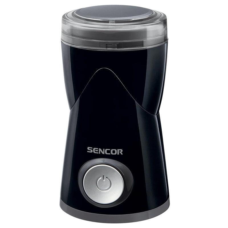 Râșniță de cafea electrică cu buton mare și sistem de siguranță Sencor
