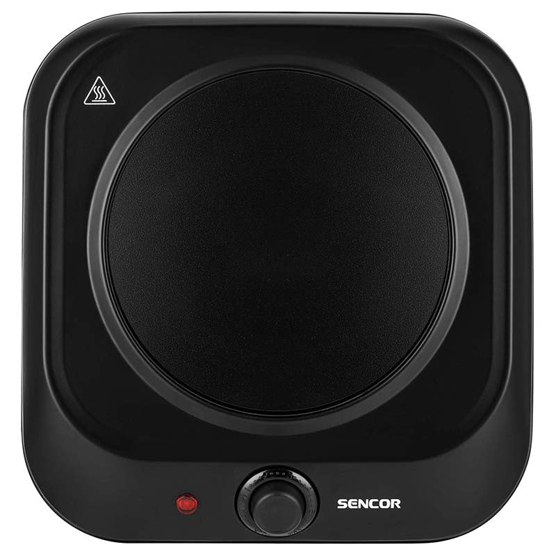 Plită electrică vitroceramică 1200 W, portabilă, control temperatură, Sencor S-SCP1763BK