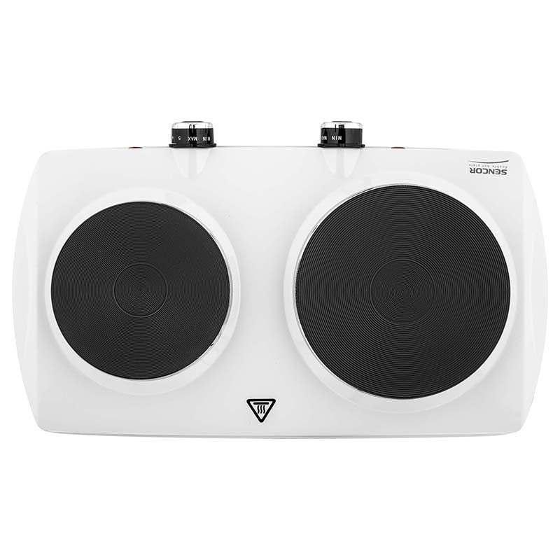 Plită electrică dublă cu 2 ochiuri, 2500 W, Sencor