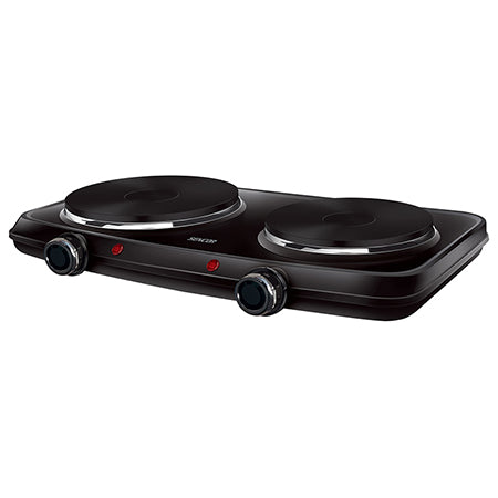 Plită electrică dublă cu 2 ochiuri, 2500 W, Sencor