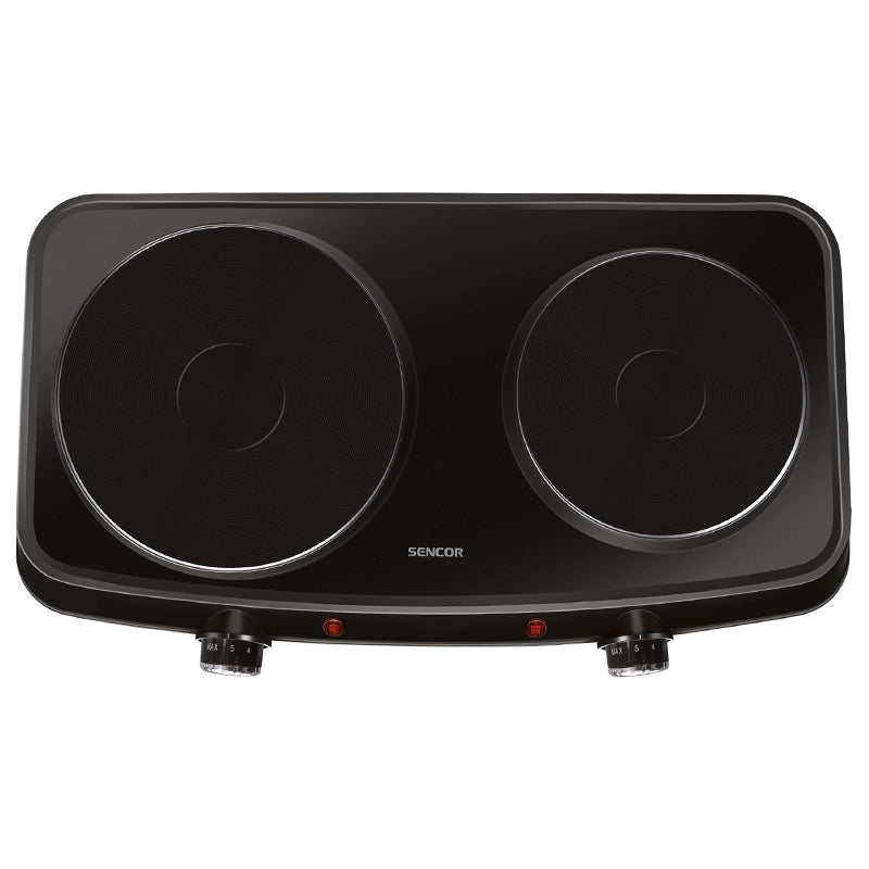 Plită electrică dublă cu 2 ochiuri, 2500 W, Sencor