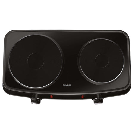 Plită electrică dublă cu 2 ochiuri, 2500 W, Sencor