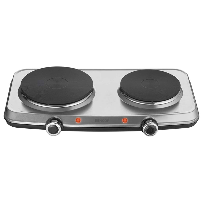 Plită electrică dublă cu 2 ochiuri, 2500 W, Sencor