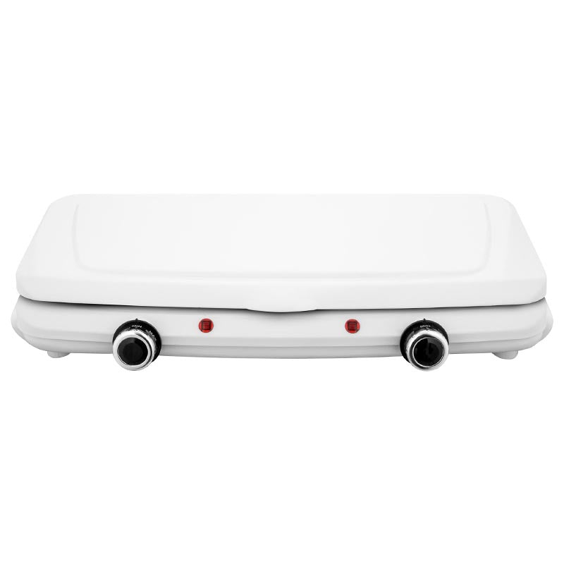 Plită electrică dublă 2500 W, 18+15 cm, albă, Sencor S-SCP2271WH-E