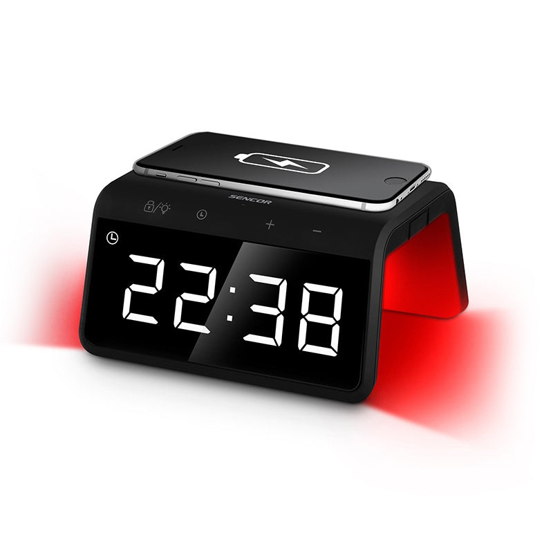 Ceas digital cu încărcare wireless Sencor S-SDC7900QI