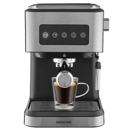 Espressor 20 bari 1050 W, panou digital, Sencor S-SES4020SS