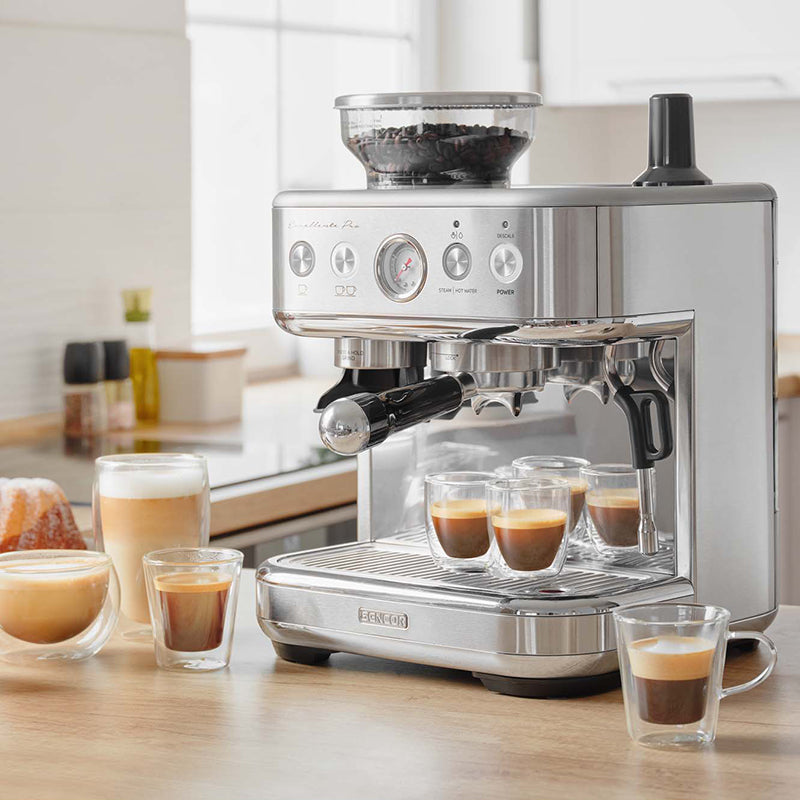 Espressor 15 bar cu râșniță, funcții automate, oțel inoxidabil Sencor S-SES6010SS