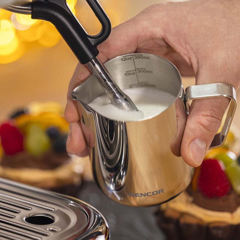 Espressor 15 bar cu râșniță, funcții automate, oțel inoxidabil Sencor S-SES6010SS