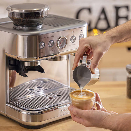 Espressor 15 bar cu râșniță, funcții automate, oțel inoxidabil Sencor S-SES6010SS