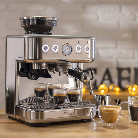 Espressor 15 bar cu râșniță, funcții automate, oțel inoxidabil Sencor S-SES6010SS