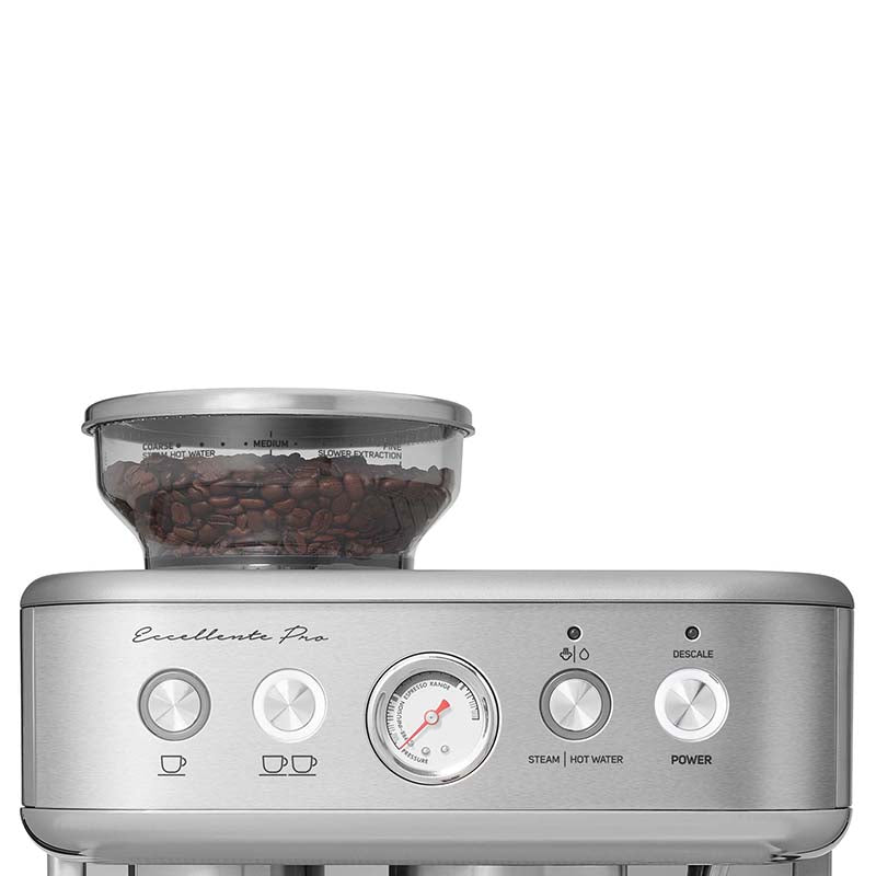 Espressor 15 bar cu râșniță, funcții automate, oțel inoxidabil Sencor S-SES6010SS