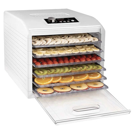 Deshidrator alimente 1,18 m², 6 tăvi, 5 programe, Sencor S-SFD6500WH