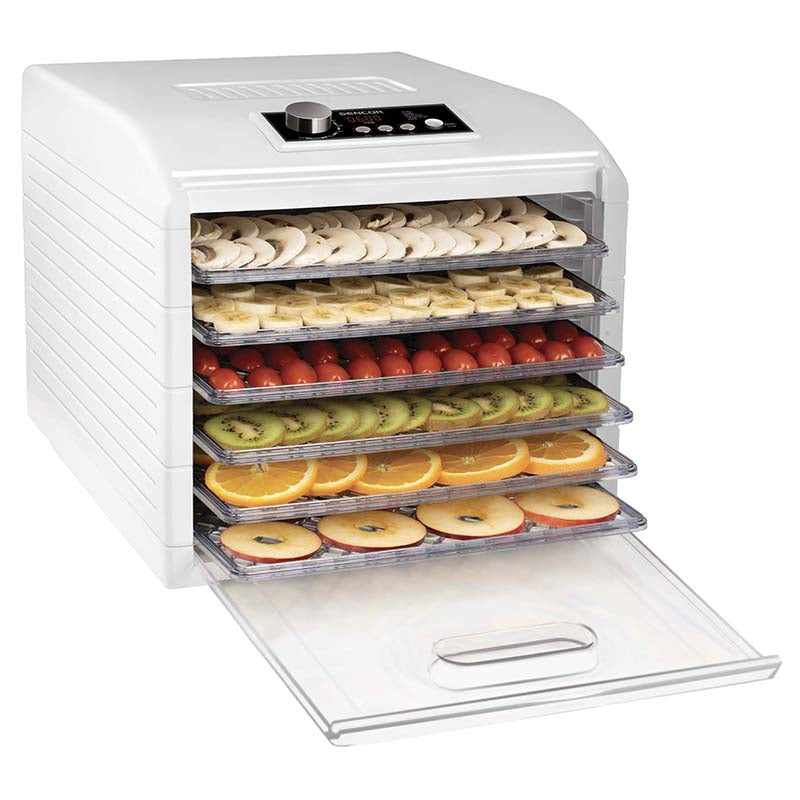 Deshidrator alimente 1,18 m², 6 tăvi, 5 programe, Sencor S-SFD6500WH