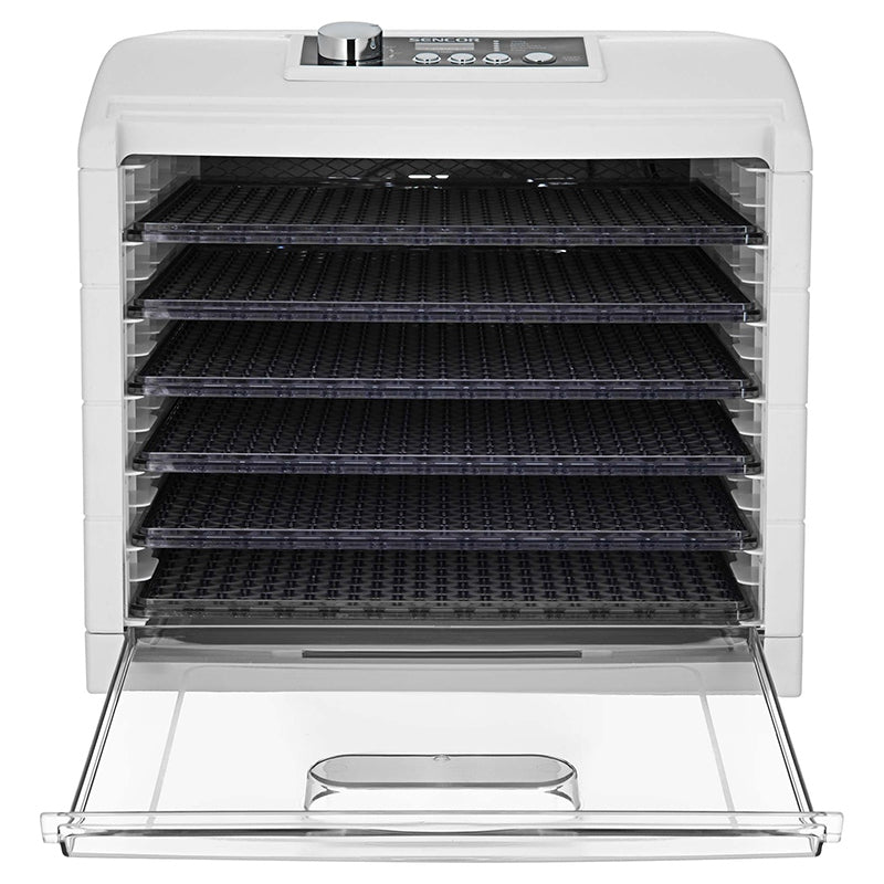 Deshidrator alimente 1,18 m², 6 tăvi, 5 programe, Sencor S-SFD6500WH