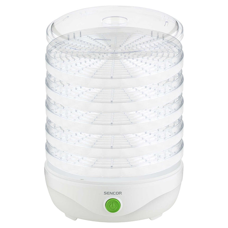 Deshidrator alimente 5 tăvi 250 W, 5 trepte, 20 dB, Sencor S-SFD750WH