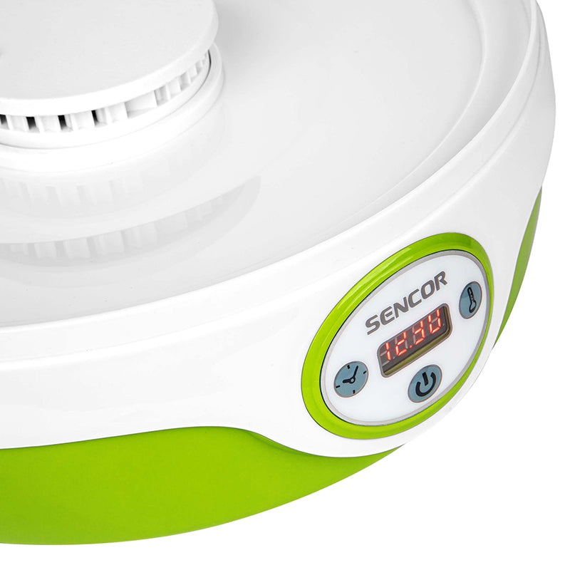 Deshidrator alimente 5 tăvi, 240 W, control electronic, display LED, Sencor S-SFD851GR