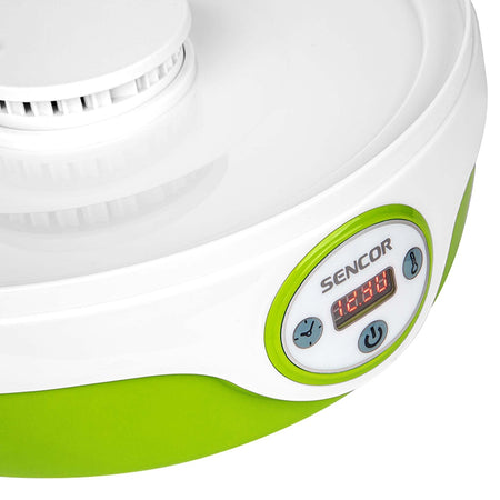 Deshidrator alimente 5 tăvi, 240 W, control electronic, display LED, Sencor S-SFD851GR