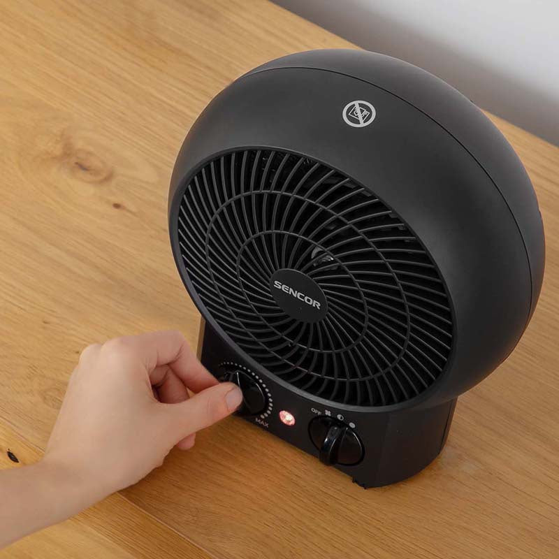 Aeroterma electrică 2000 W cu termostat reglabil Sencor