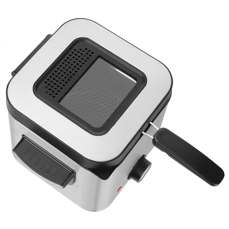 Friteuză electrică 1.5L, 900 W, control ajustabil, inox Sencor S-SFR6200SS