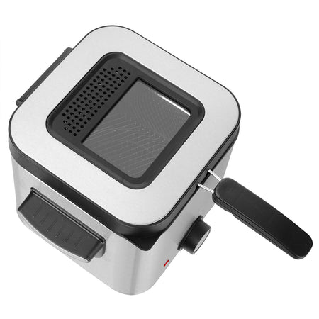 Friteuză electrică 1.5L, 900 W, control ajustabil, inox Sencor S-SFR6200SS