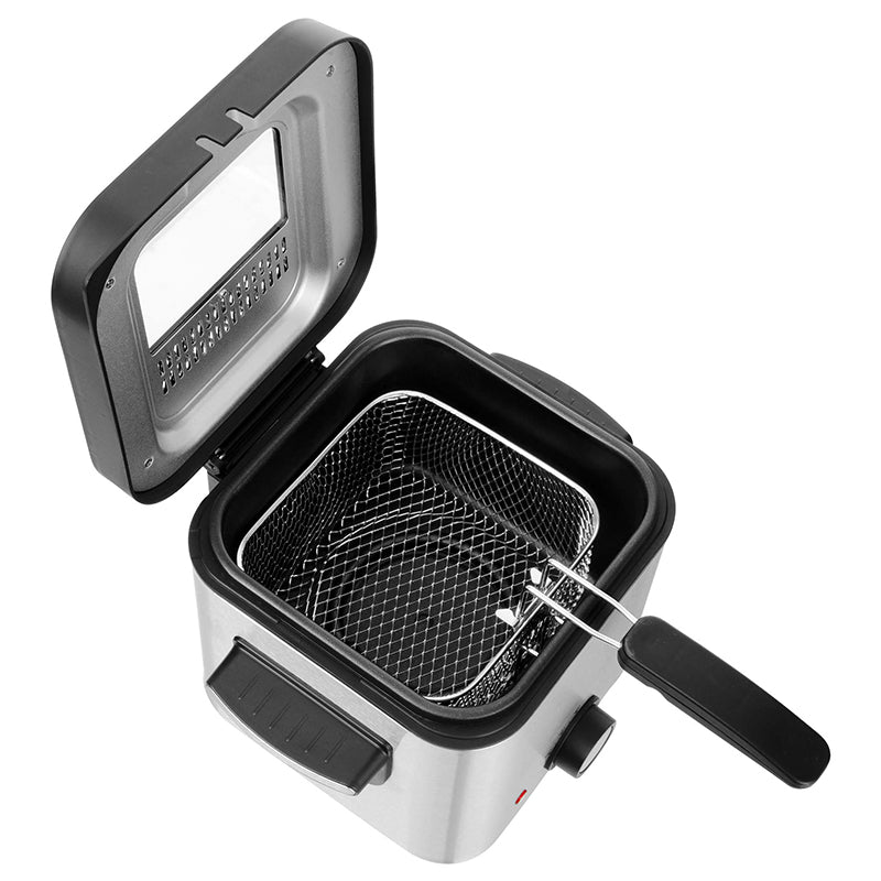 Friteuză electrică 1.5L, 900 W, control ajustabil, inox Sencor S-SFR6200SS
