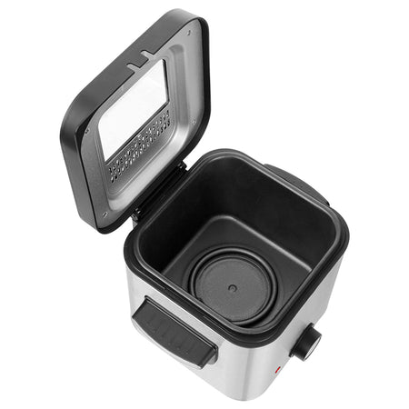 Friteuză electrică 1.5L, 900 W, control ajustabil, inox Sencor S-SFR6200SS
