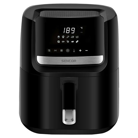 Friteuză digitală Airfryer 6.5 l 1600 W, negru, Sencor S-SFR6550BK