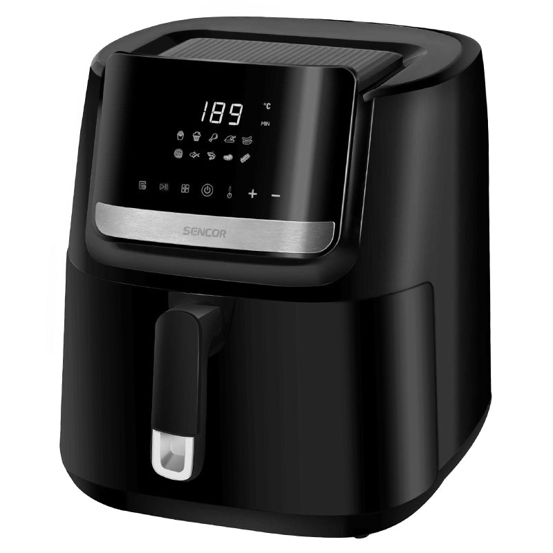 Friteuză digitală Airfryer 6.5 l 1600 W, negru, Sencor S-SFR6550BK