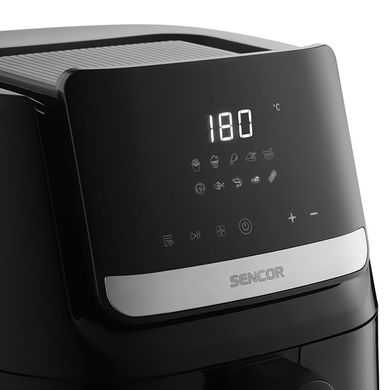 Friteuză digitală Airfryer 6.5 l 1600 W, negru, Sencor S-SFR6550BK