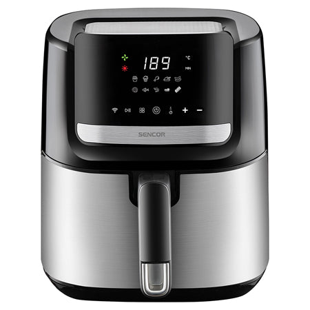 Friteuză smart digitală Airfryer 6.5 l, 1600 W, LED, Sencor S-SFR6600SS
