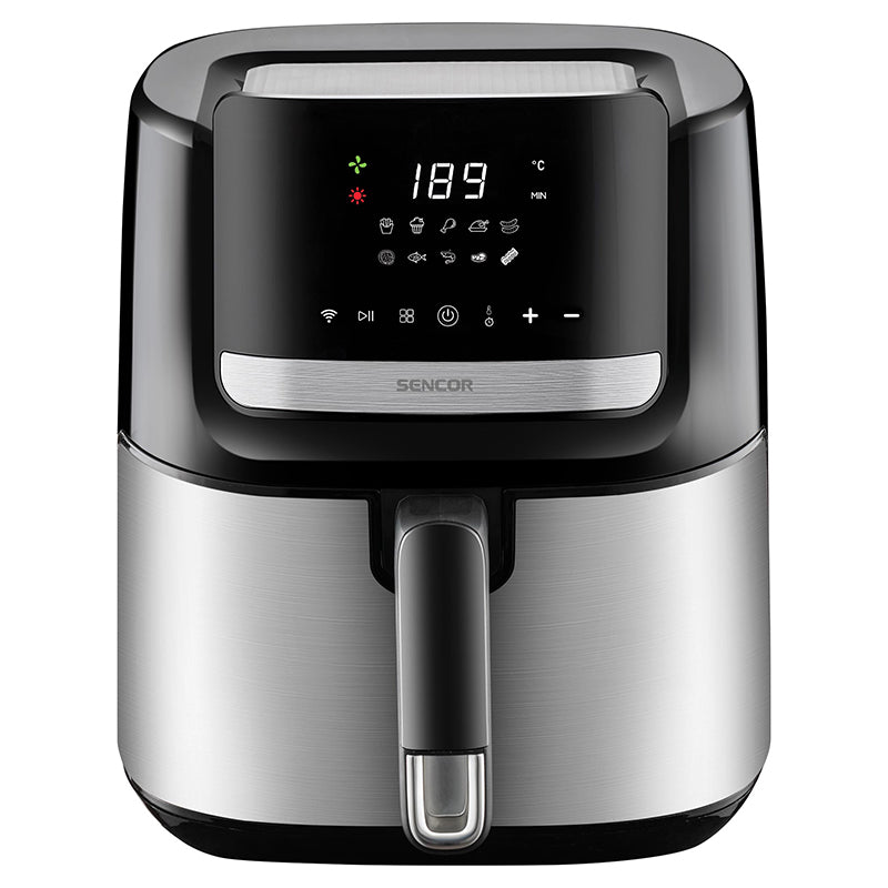 Friteuză smart digitală Airfryer 6.5 l, 1600 W, LED, Sencor S-SFR6600SS