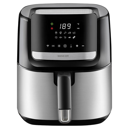 Friteuză smart digitală Airfryer 6.5 l, 1600 W, LED, Sencor S-SFR6600SS
