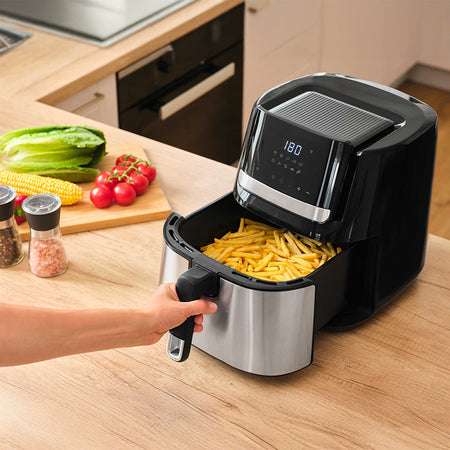 Friteuză smart digitală Airfryer 6.5 l, 1600 W, LED, Sencor S-SFR6600SS