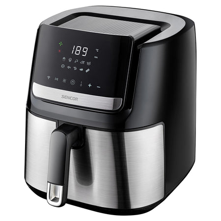Friteuză smart digitală Airfryer 6.5 l, 1600 W, LED, Sencor S-SFR6600SS