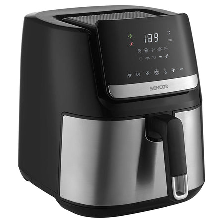 Friteuză smart digitală Airfryer 6.5 l, 1600 W, LED, Sencor S-SFR6600SS