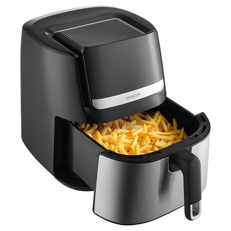 Friteuză smart digitală Airfryer 6.5 l, 1600 W, LED, Sencor S-SFR6600SS