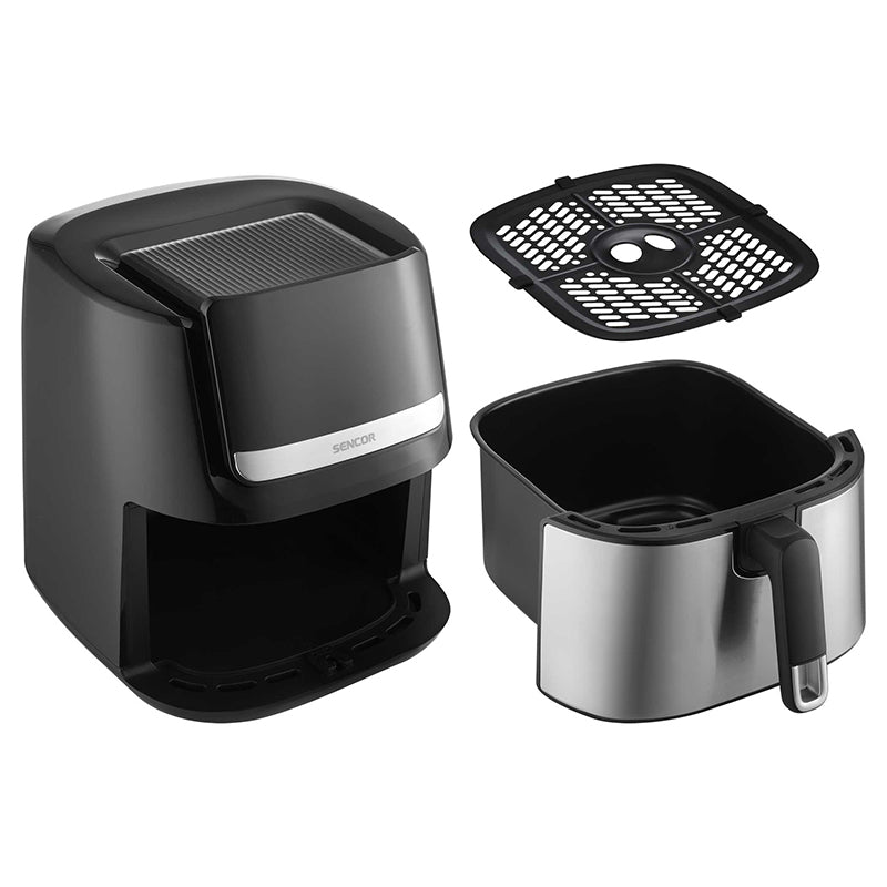 Friteuză smart digitală Airfryer 6.5 l, 1600 W, LED, Sencor S-SFR6600SS
